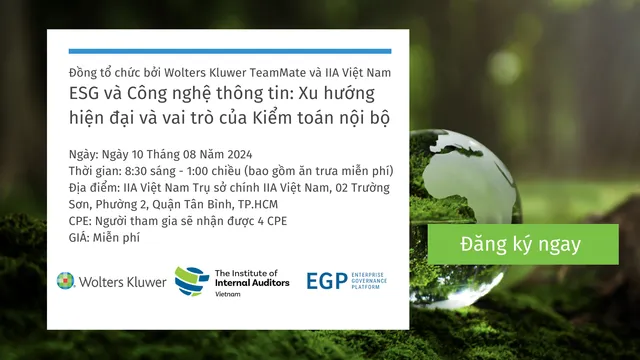 ESG và Công nghệ thông tin: Xu hướng hiện đại và vai trò của kiểm toán nội bộ